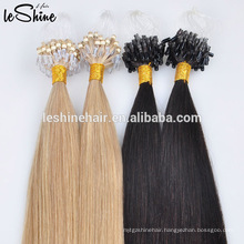 Double Drawn Indian Micro Links Loop Hair 0.5g/0.8g/1g Cheap Micro Ring Hair Extension